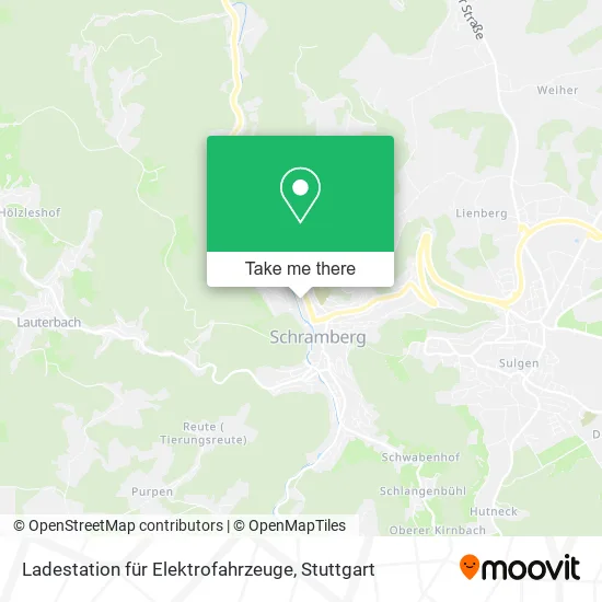 Карта Ladestation für Elektrofahrzeuge