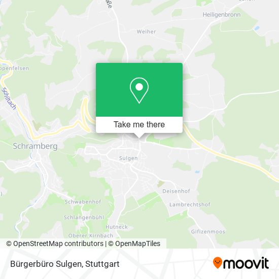 Bürgerbüro Sulgen map