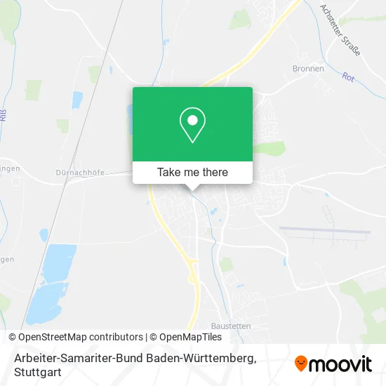 Карта Arbeiter-Samariter-Bund Baden-Württemberg