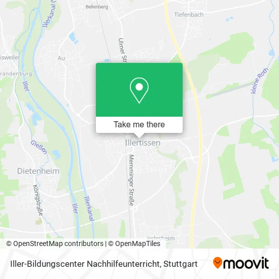 Карта Iller-Bildungscenter Nachhilfeunterricht