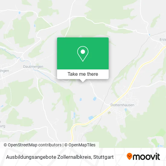 Карта Ausbildungsangebote Zollernalbkreis