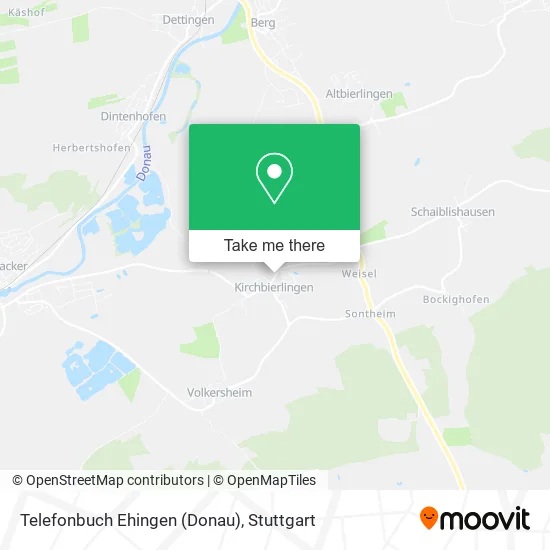 Карта Telefonbuch Ehingen (Donau)