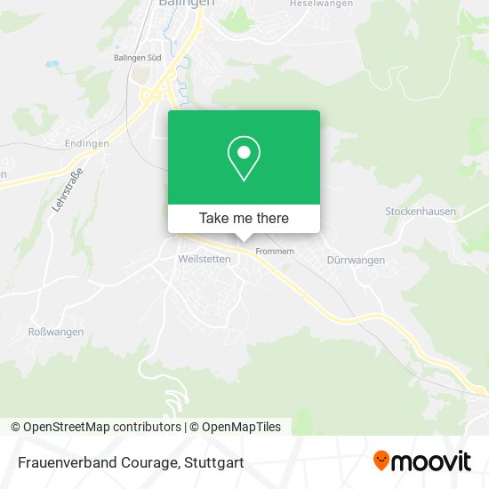 Frauenverband Courage map