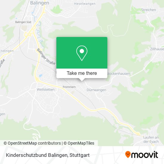 Kinderschutzbund Balingen map