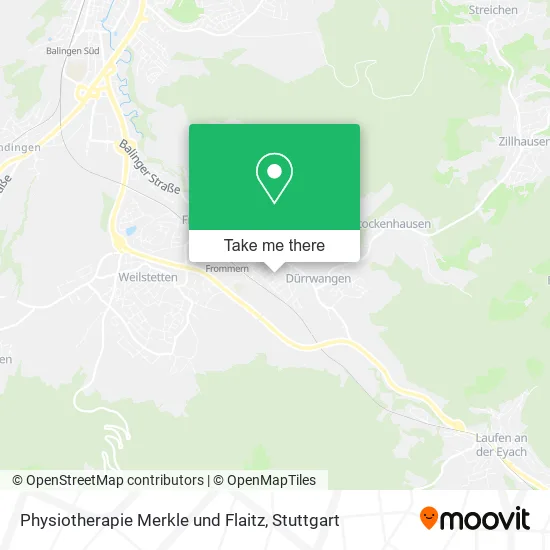 Карта Physiotherapie Merkle und Flaitz