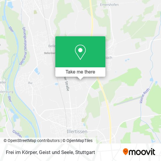 Frei im Körper, Geist und Seele map