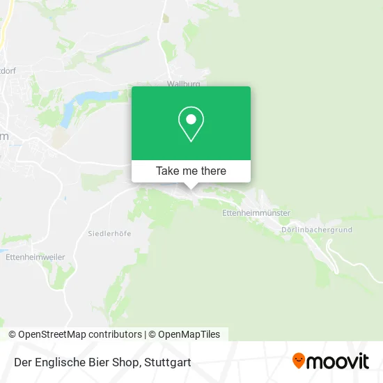 Карта Der Englische Bier Shop