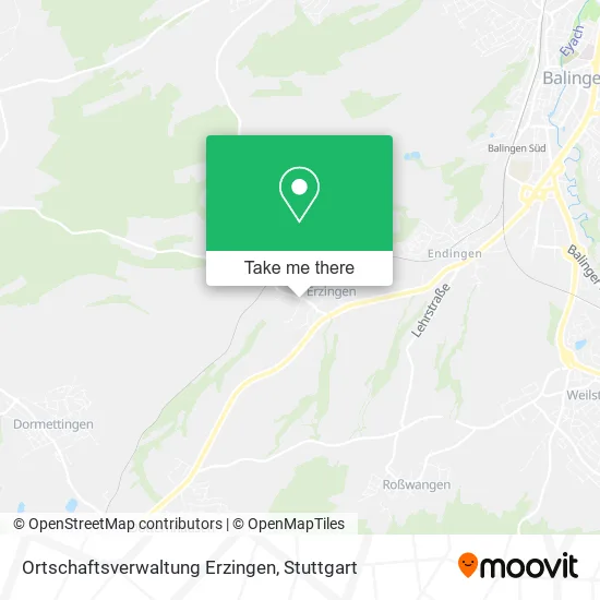 Карта Ortschaftsverwaltung Erzingen