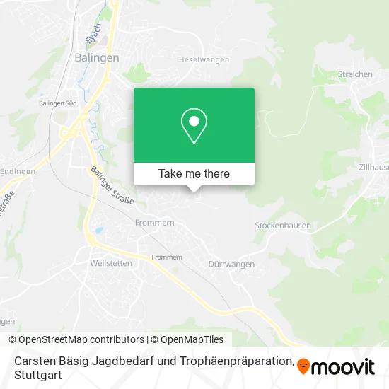 Карта Carsten Bäsig Jagdbedarf und Trophäenpräparation