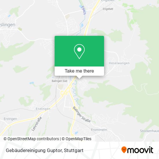 Gebäudereinigung Guptor map