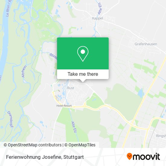 Ferienwohnung Josefine map