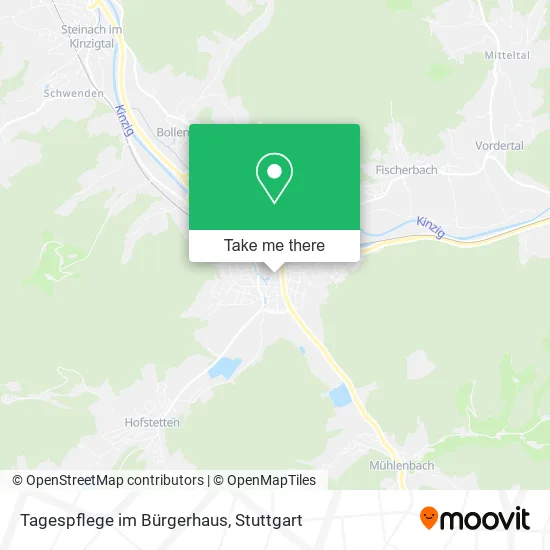 Карта Tagespflege im Bürgerhaus