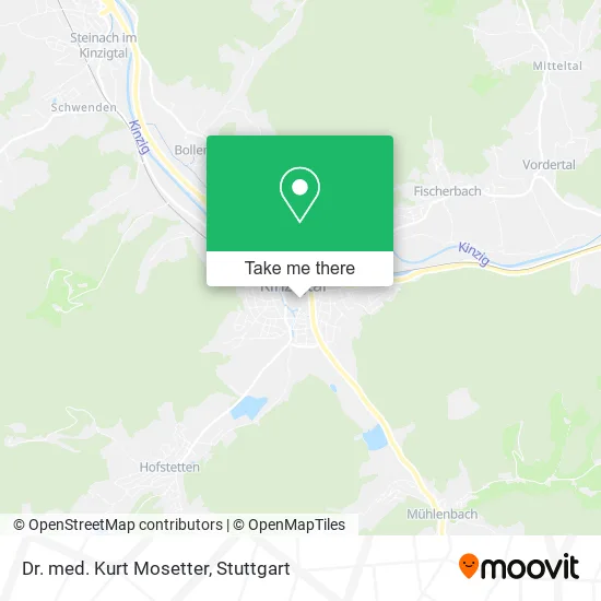 Карта Dr. med. Kurt Mosetter