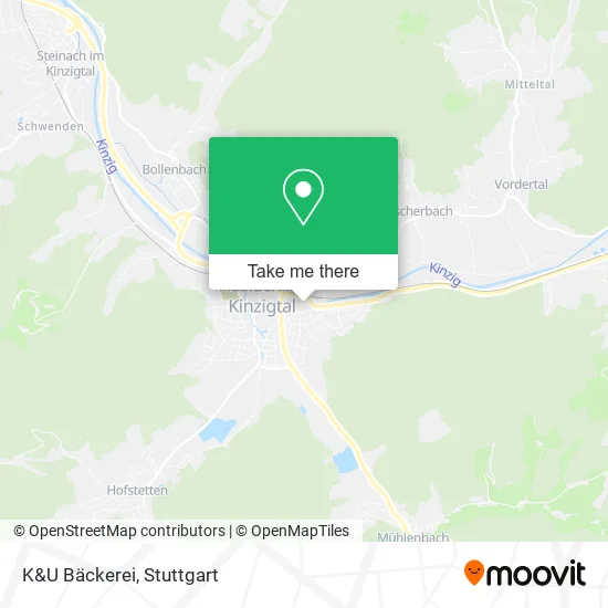 Карта K&U Bäckerei