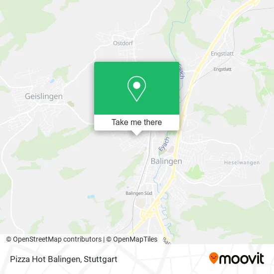 Карта Pizza Hot Balingen