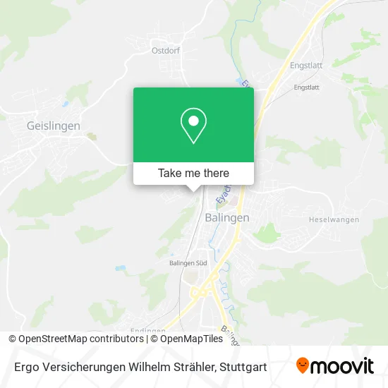 Карта Ergo Versicherungen Wilhelm Strähler