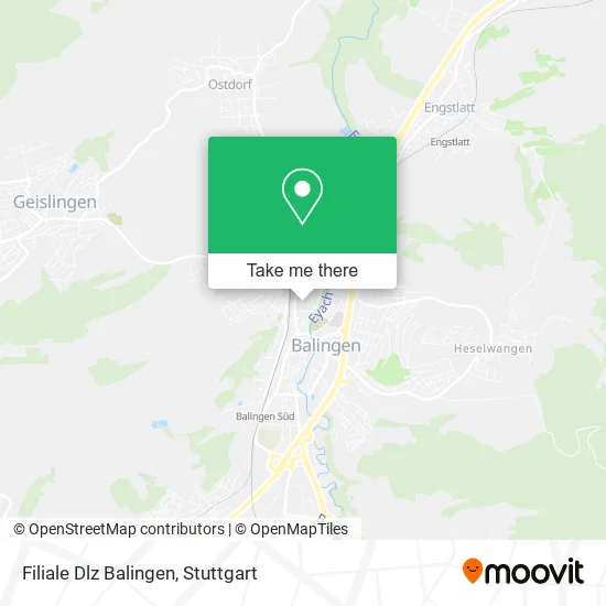 Карта Filiale Dlz Balingen