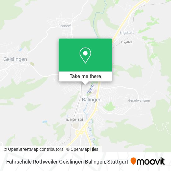 Карта Fahrschule Rothweiler Geislingen Balingen