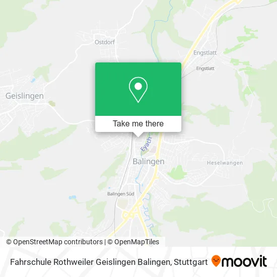 Карта Fahrschule Rothweiler Geislingen Balingen