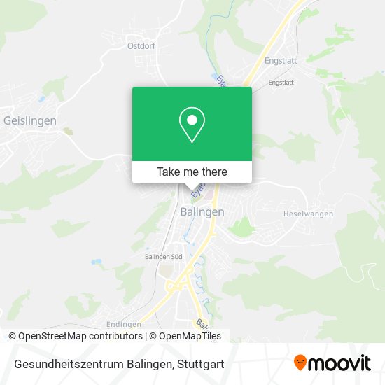 Gesundheitszentrum Balingen map