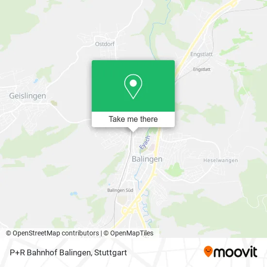 Карта P+R Bahnhof Balingen