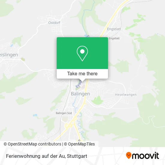 Карта Ferienwohnung auf der Au