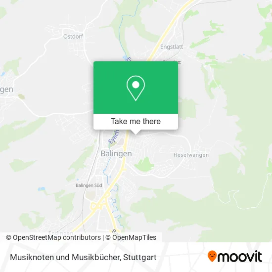 Карта Musiknoten und Musikbücher