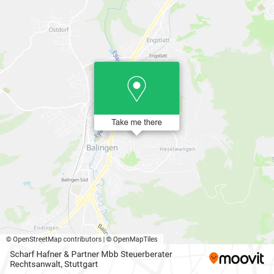 Карта Scharf Hafner & Partner Mbb Steuerberater Rechtsanwalt