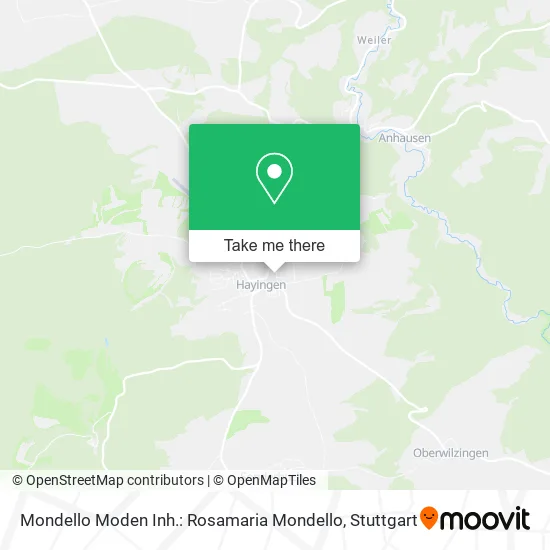 Карта Mondello Moden Inh.: Rosamaria Mondello