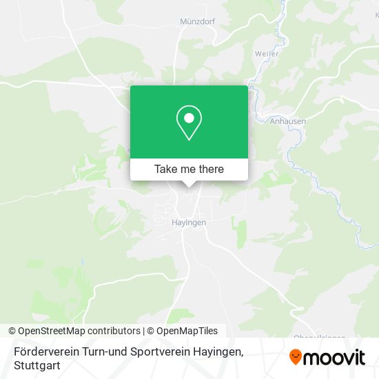Förderverein Turn-und Sportverein Hayingen map