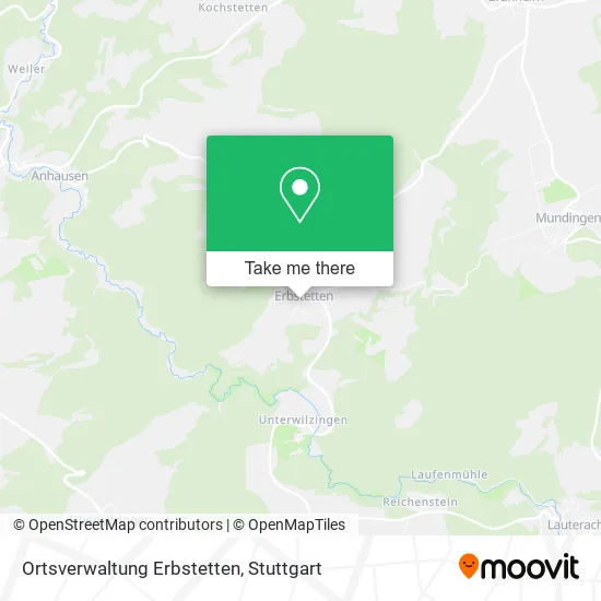 Карта Ortsverwaltung Erbstetten