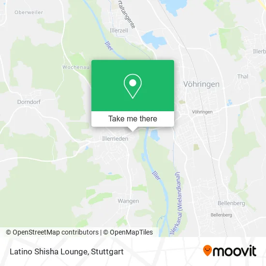 Карта Latino Shisha Lounge