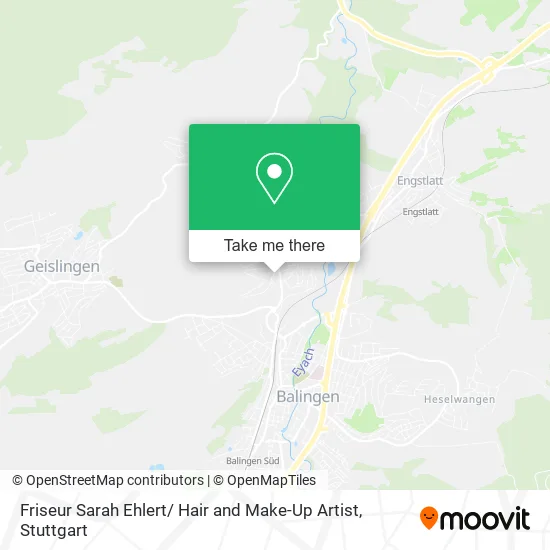 Карта Friseur Sarah Ehlert/ Hair and Make-Up Artist