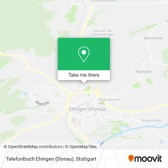 Карта Telefonbuch Ehingen (Donau)