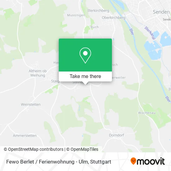 Карта Fewo Berlet / Ferienwohnung - Ulm