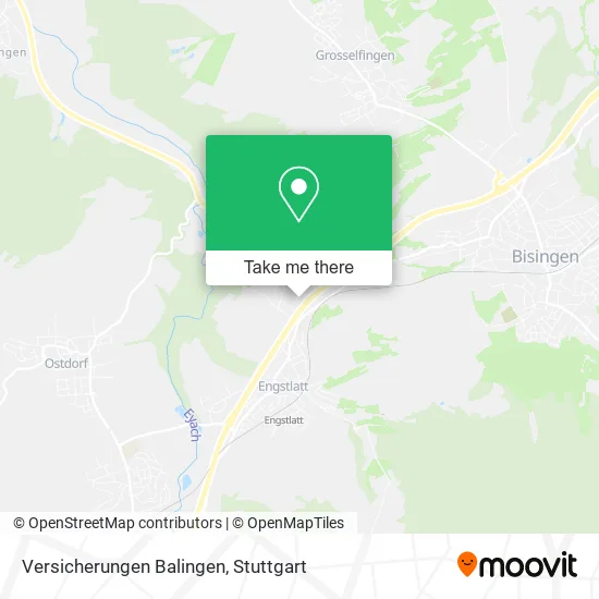 Карта Versicherungen Balingen