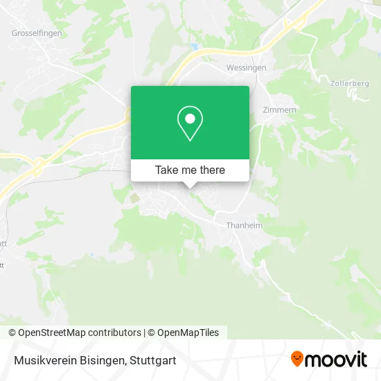 Карта Musikverein Bisingen