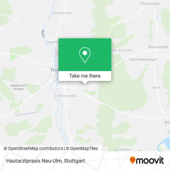 Карта Hautarztpraxis Neu-Ulm