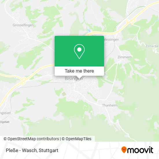 Карта Pleße - Wasch