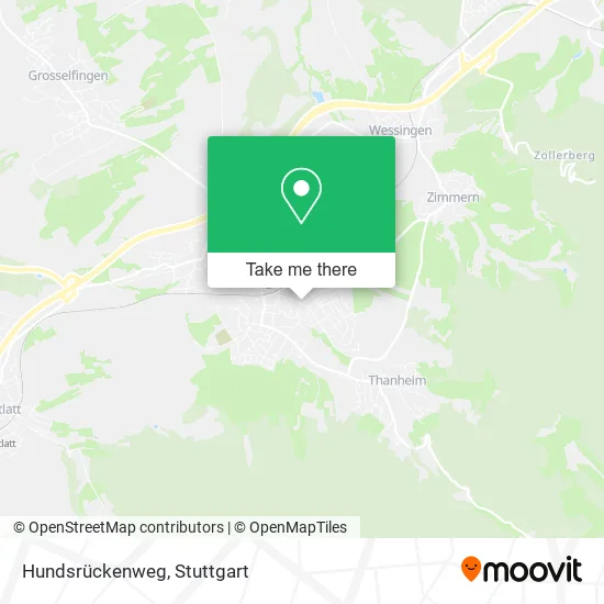 Карта Hundsrückenweg