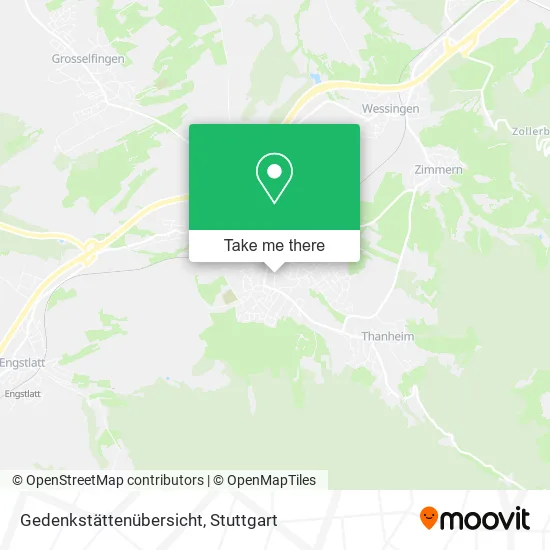Карта Gedenkstättenübersicht