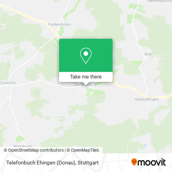 Карта Telefonbuch Ehingen (Donau)