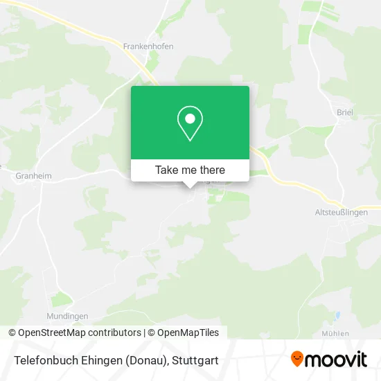 Карта Telefonbuch Ehingen (Donau)