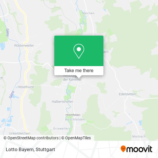 Lotto Bayern map