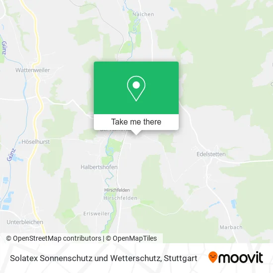 Карта Solatex Sonnenschutz und Wetterschutz