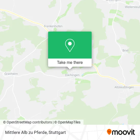 Карта Mittlere Alb zu Pferde