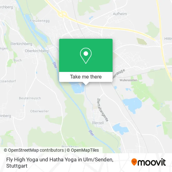 Карта Fly High Yoga und Hatha Yoga in Ulm / Senden