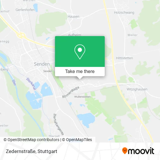 Карта Zedernstraße