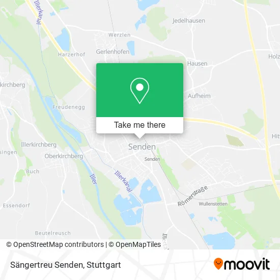 Карта Sängertreu Senden