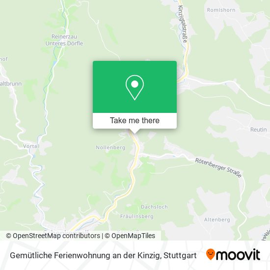 Карта Gemütliche Ferienwohnung an der Kinzig